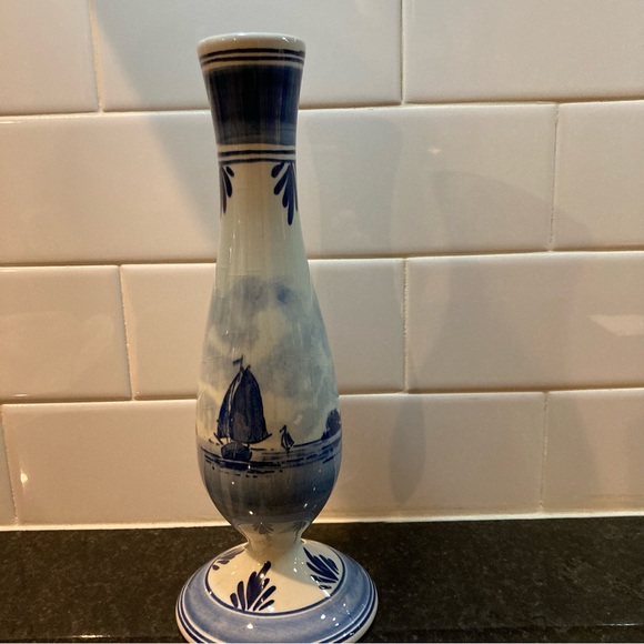 Delft Blue Vase Hand Painted - Picture 7 of 9